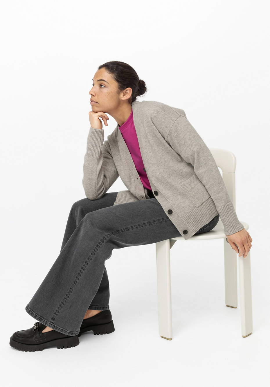 Strickjacke aus reiner Lambswool