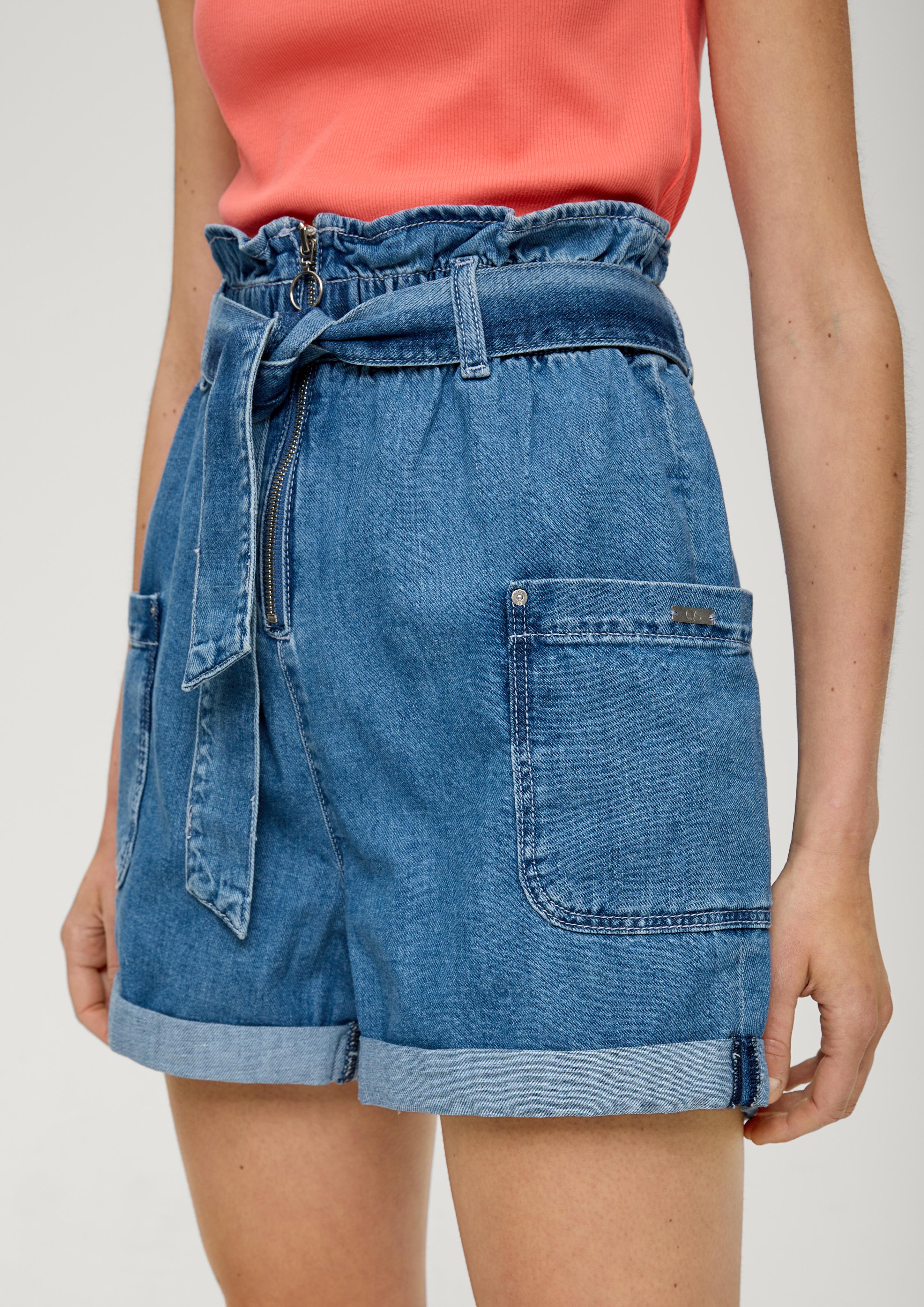 Jeans-Shorts Paper Bag / Relaxed Fit / High Rise / Semi Wide Leg  2131233-54Y2