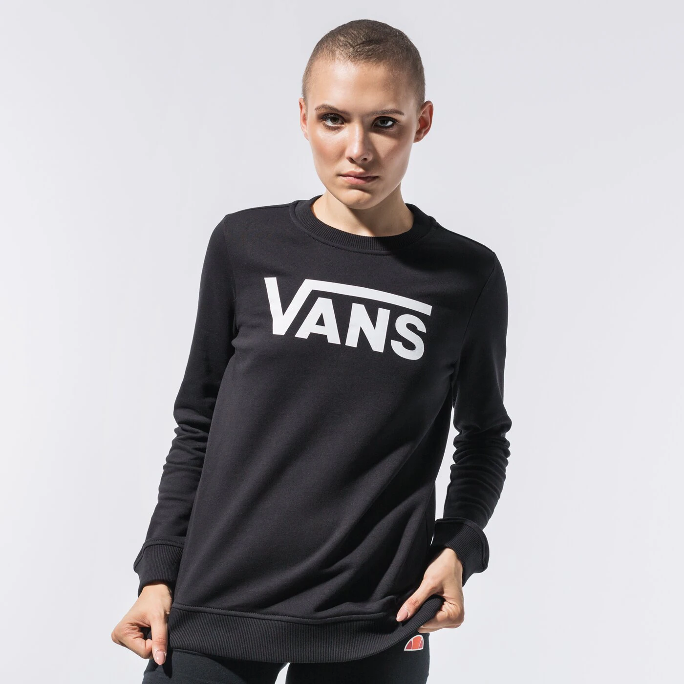 VANS SWEATSHIRT CLASSIC V CREW Schwarz