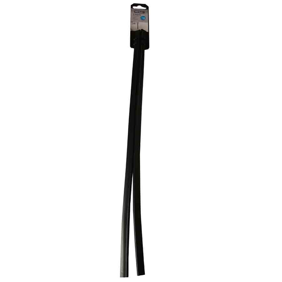 Kantenschutz fürs Auto, schwarz, L-förmig, von Norauto, 65 cm, 2 Stück - ATU