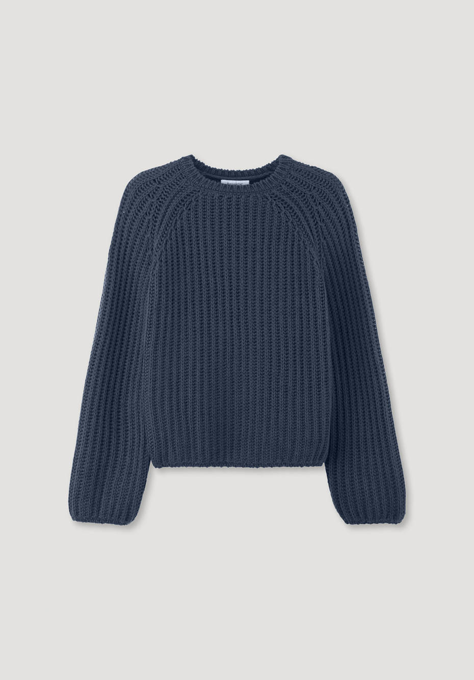 Raglan-Pullover aus Bio-Baumwolle und Bio-Merinowolle