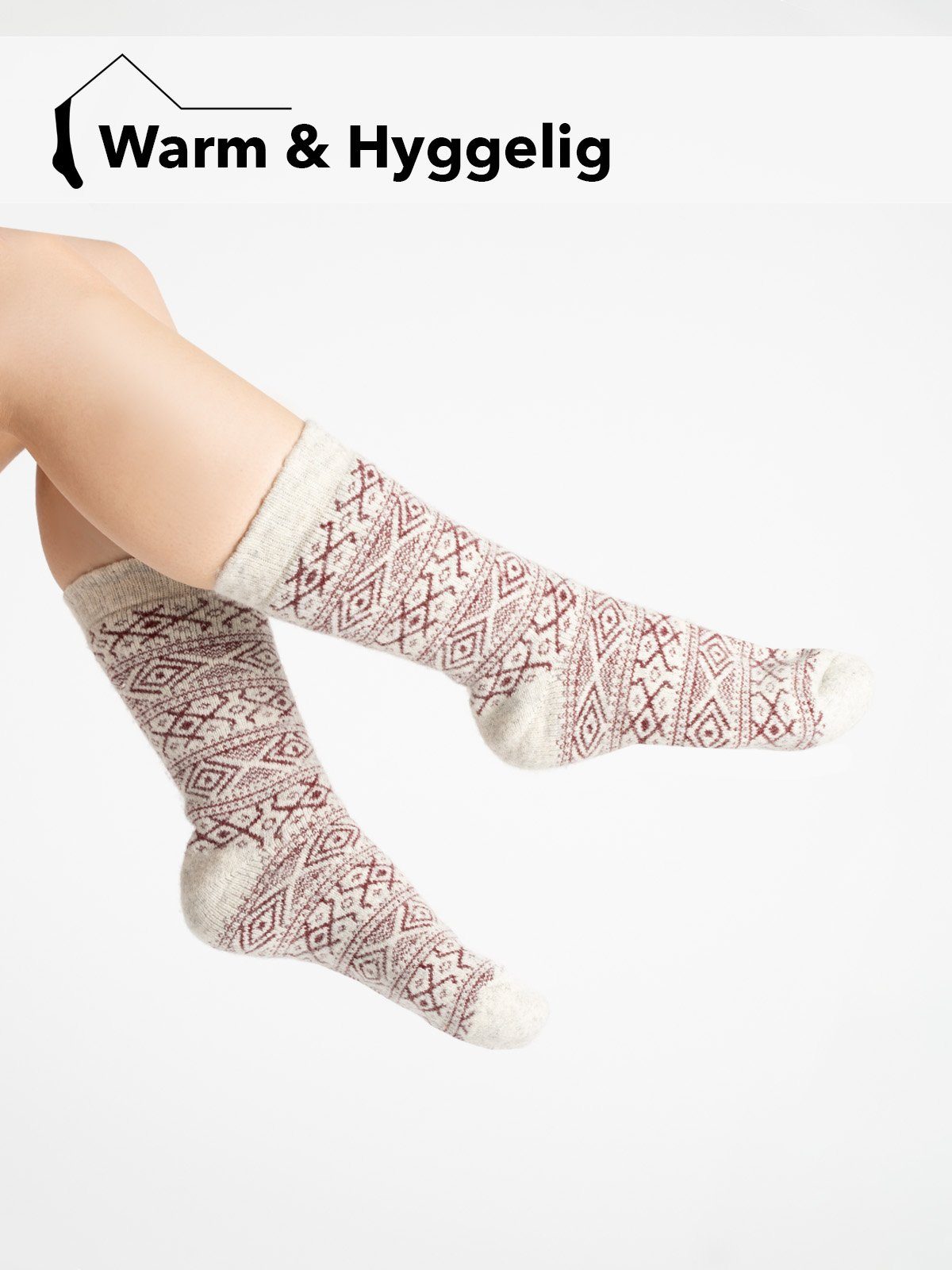 HomeOfSocks Norwegersocken Skandinavische Wollsocke 