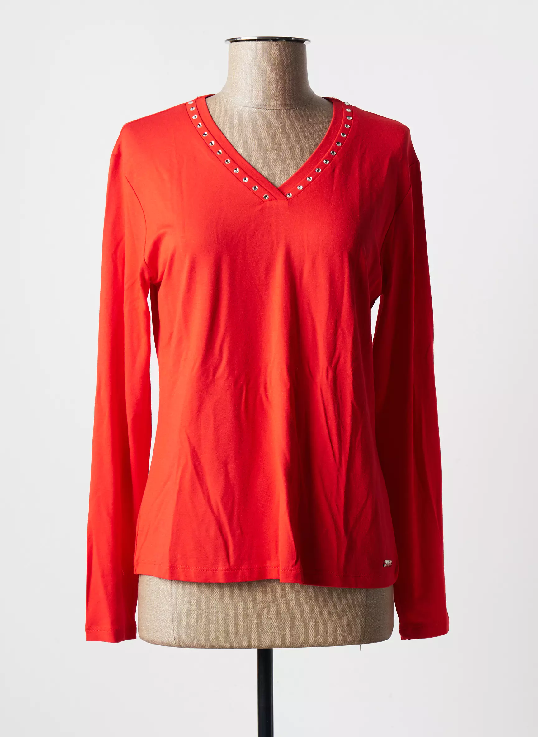 Griffon Tshirts Femme couleur rouge