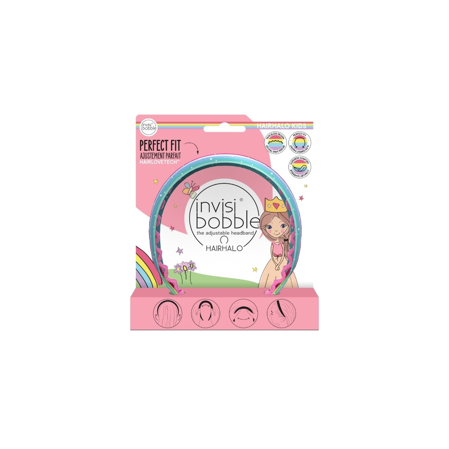 Invisibobble Kids Hairhalo Rainbow Crown