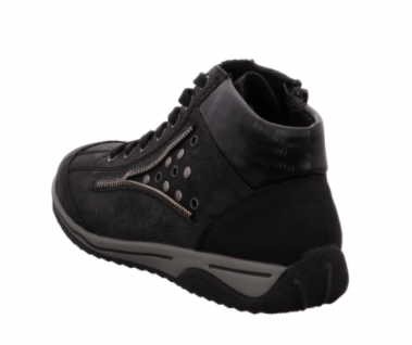 RIEKER Schnür-Stiefeletten schwarz FIX