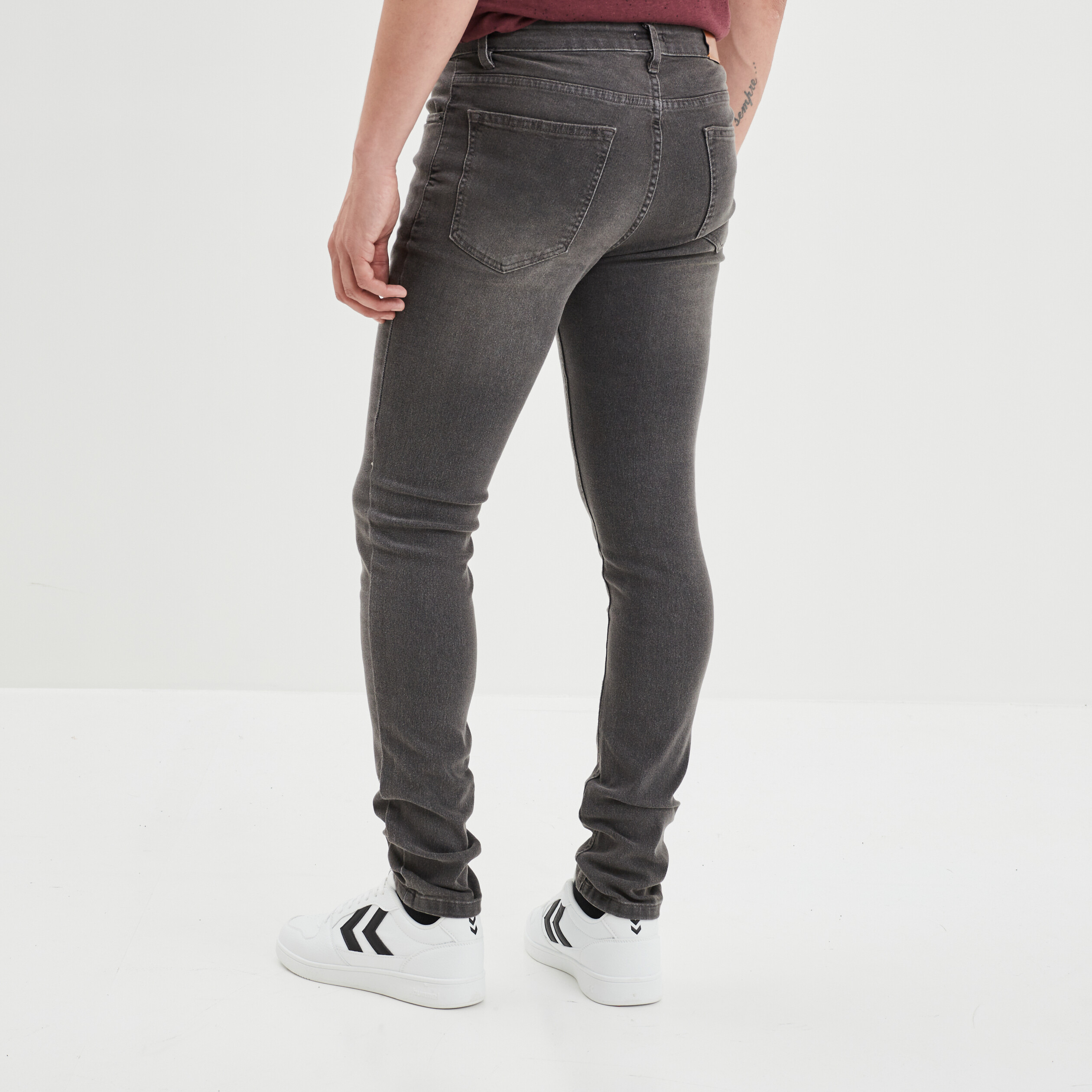Jeans coupe skinny gris homme | La Halle