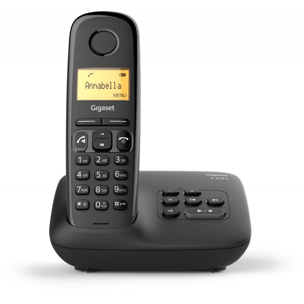 Gigaset A270 A - Telefon - schwarz Schnurloses DECT-Telefon