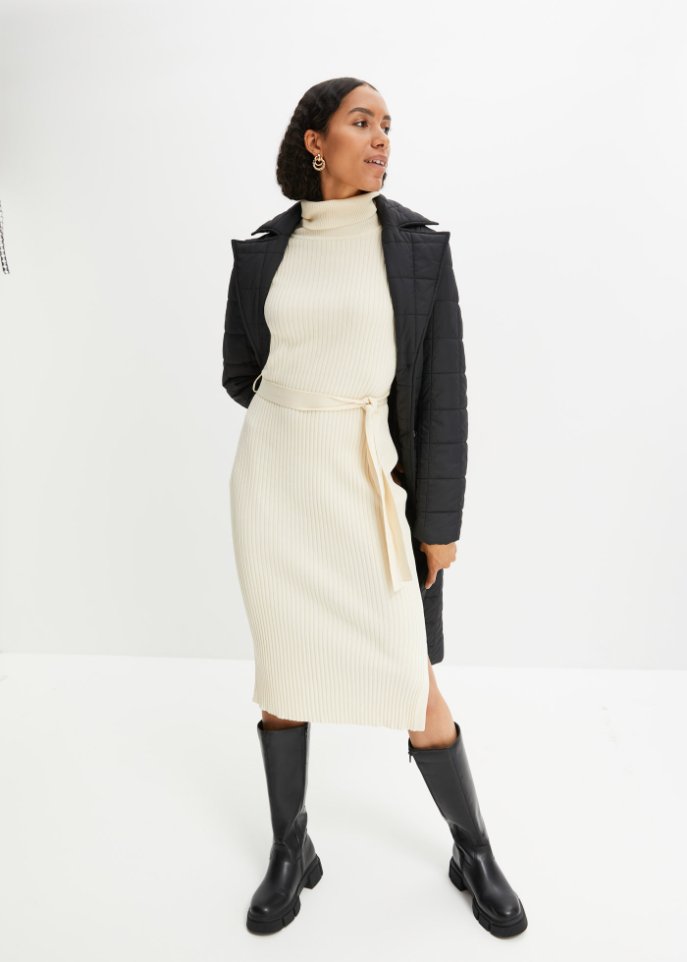 Ripp-Strickkleid