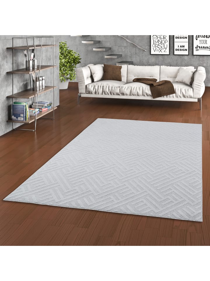 Pergamon In- und Outdoor Teppich Santorin Trend in Grijs günstig kaufen 80 x 150cm