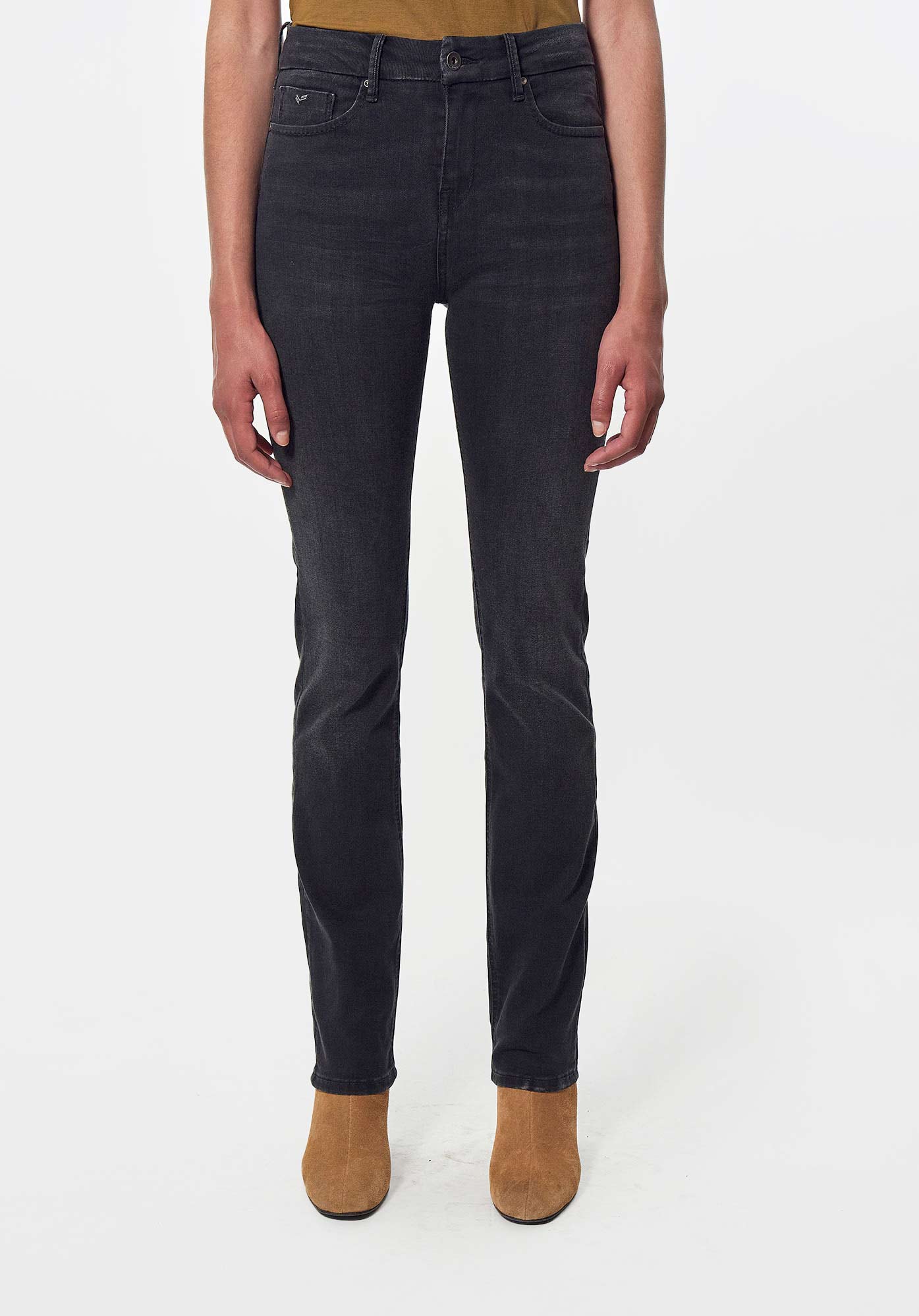 FIDEL  Jean demi-slim noir Femme