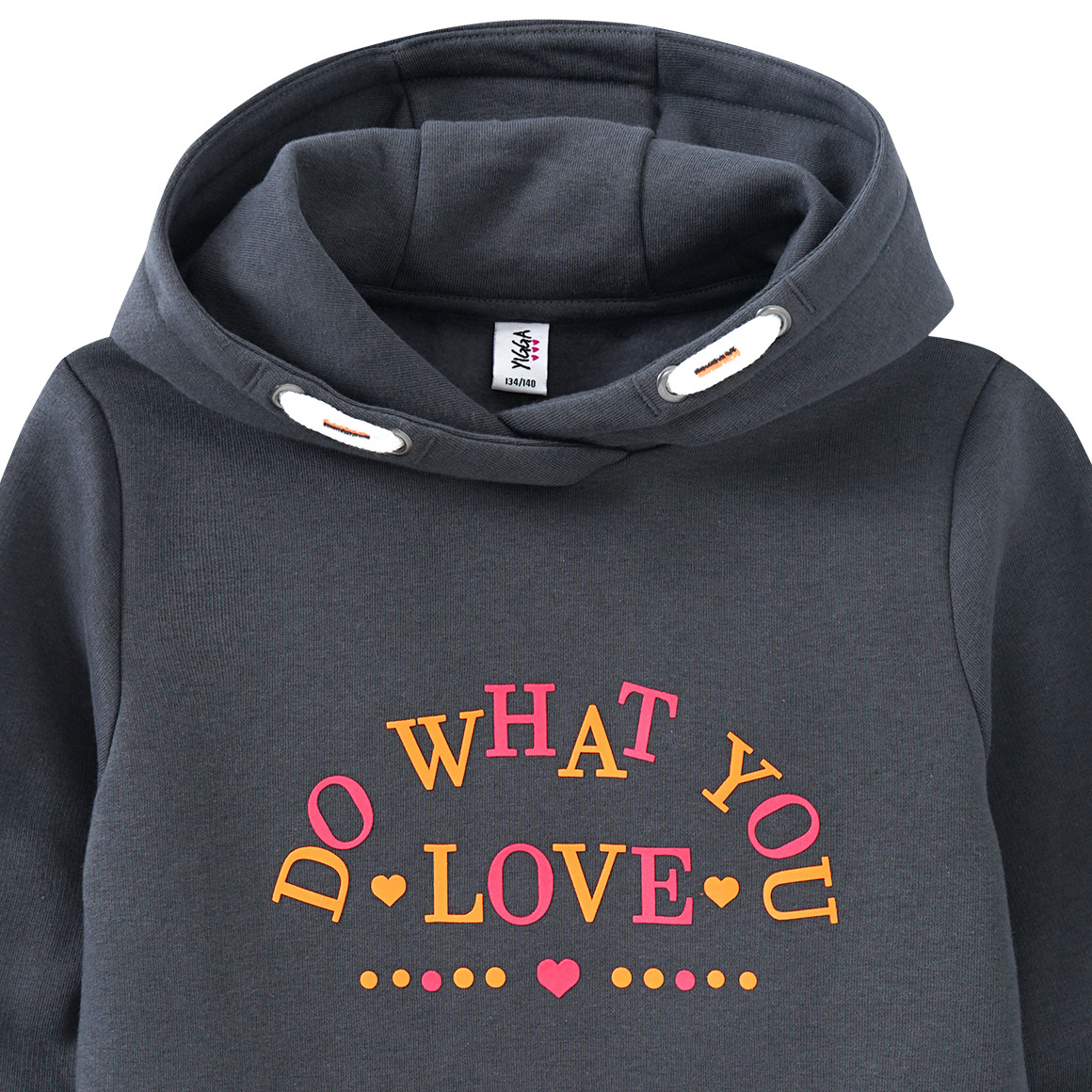 Mädchen Hoodie mit großem Schriftzug