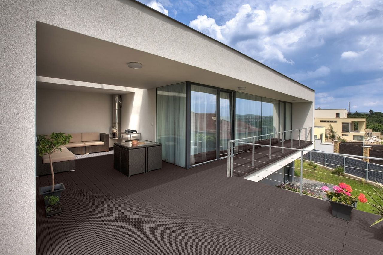 Home Deluxe WPC Terrassendielen SAMANA dunkelbraun 20m² (2,20 m)