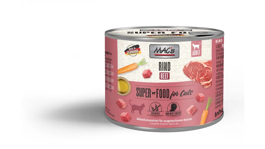MAC's CAT Katzennassfutter Rind 200 g