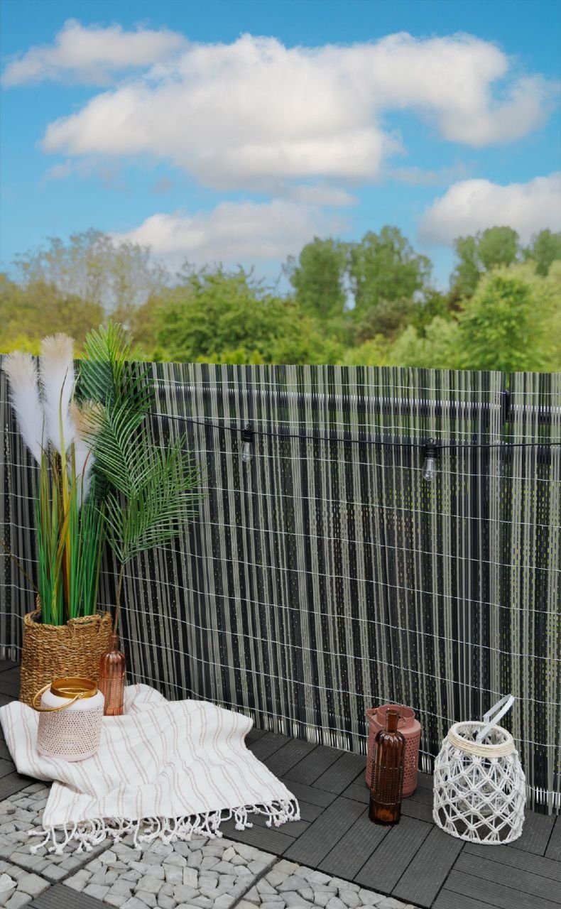 Trend Line Sichtschutzfolie TrendLine Sichtschutzmatte Classic 3 x 1,0 m grau