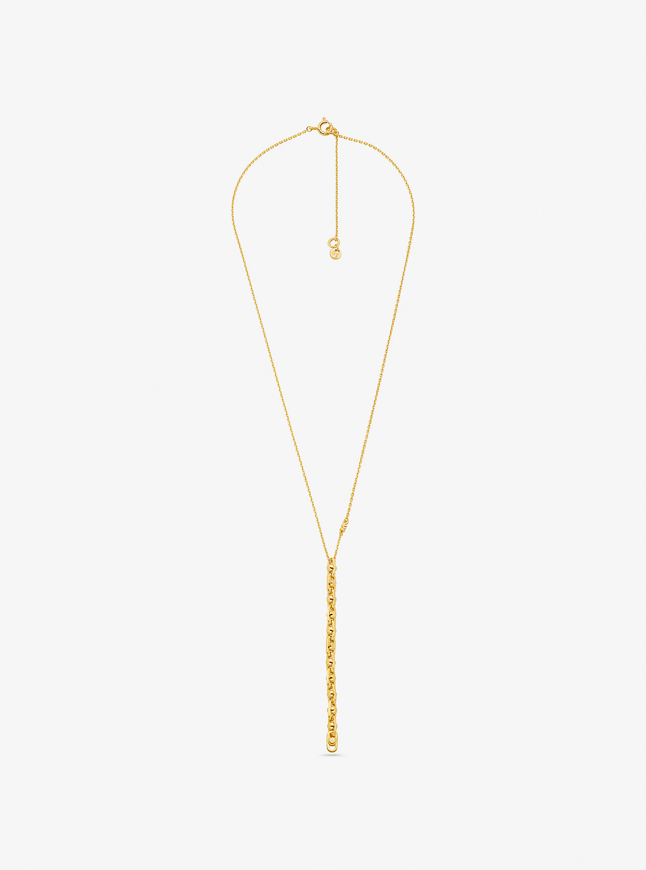Collana Astor con maglie piccole in argento sterling placcato metalli preziosi - ORO