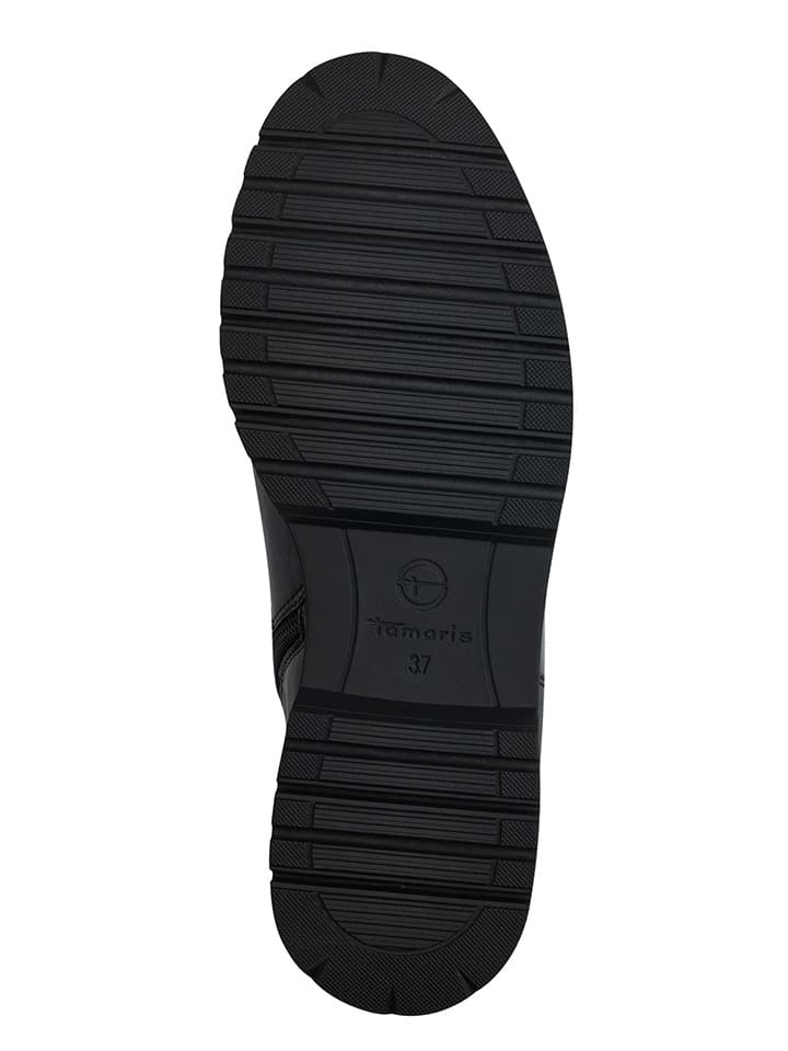 Tamaris Leder-Boots in Schwarz günstig kaufen