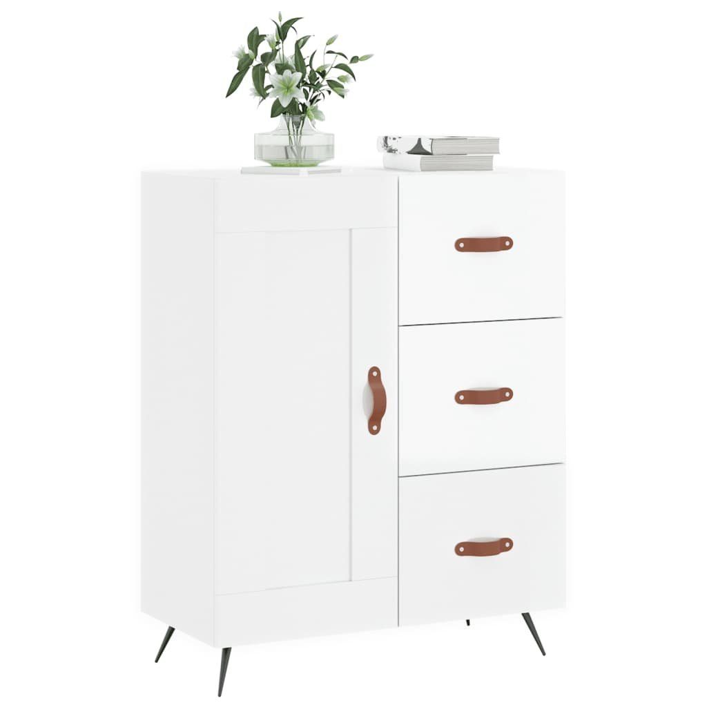 vidaXL Sideboard Sideboard Hochglanz-Weiß 69,5x34x90 cm Holzwerkstoff (1 St)