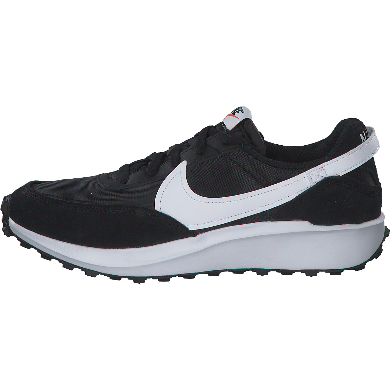 Nike Waffle Debut DH9523, Sneakers Low, Damen, BLACK/WHITE-ORANGE-CLEAR