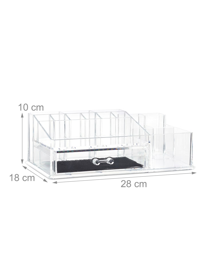 relaxdays Makeup Organizer in Transparent günstig kaufen onesize