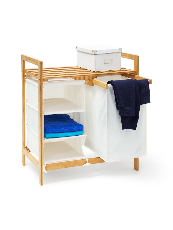 relaxdays Wäschesammler in Natur - (B)69,5 x (H)77 x (T)36 cm günstig kaufen onesize