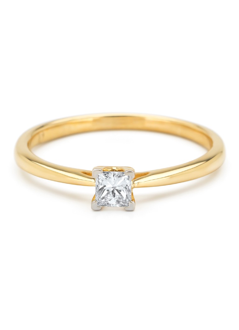 Anello in oro Diamond Point, diamante Starlight da 0,20 ct