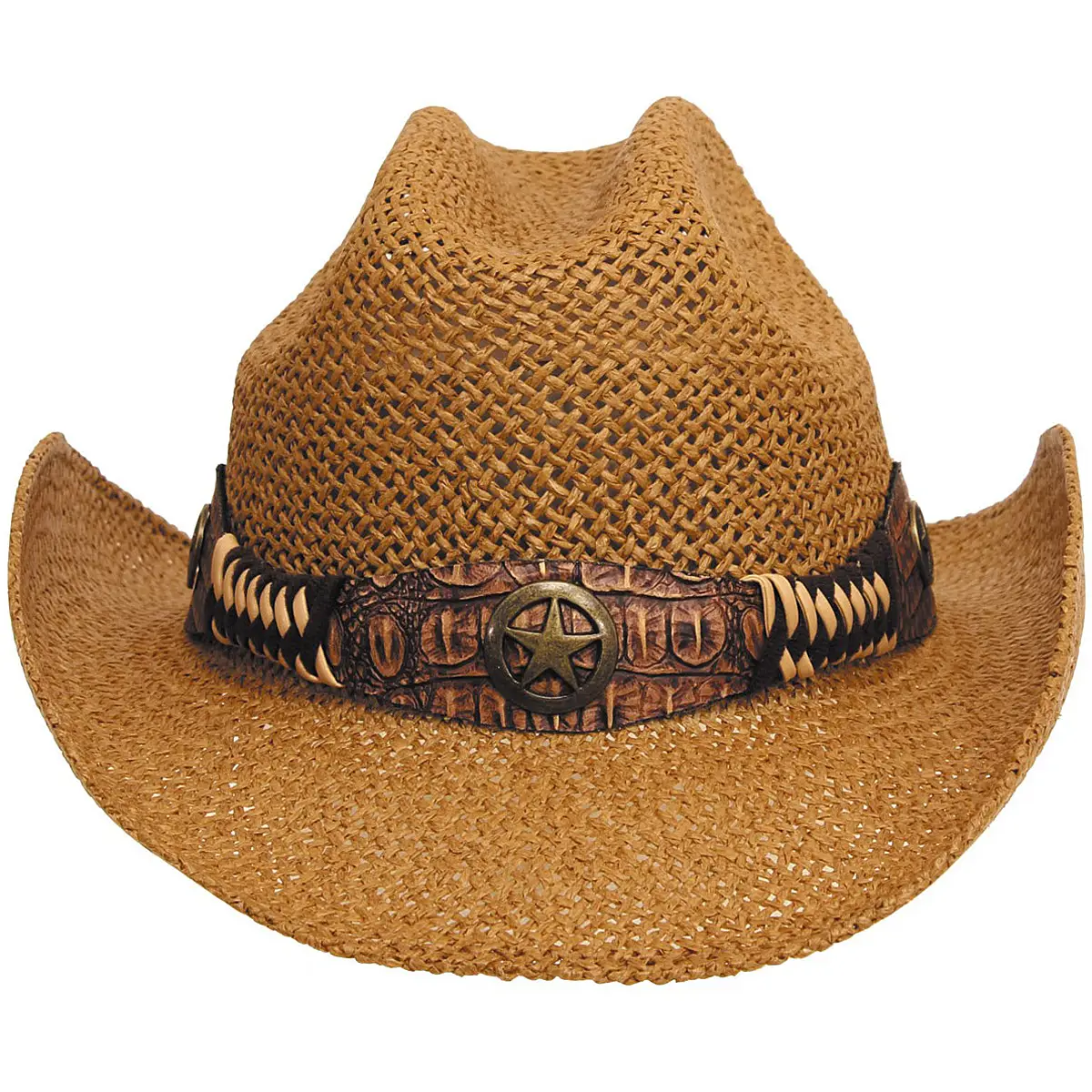 Western Strohhut Georgia mit Hutband