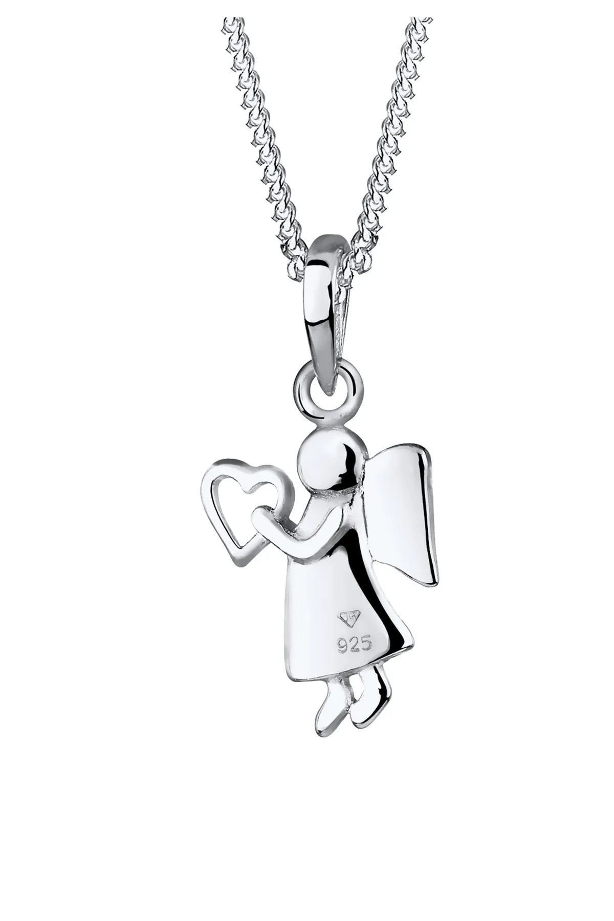 ELLI  Halskette Engel Herz Talisman Symbol 925 Sterling Silber