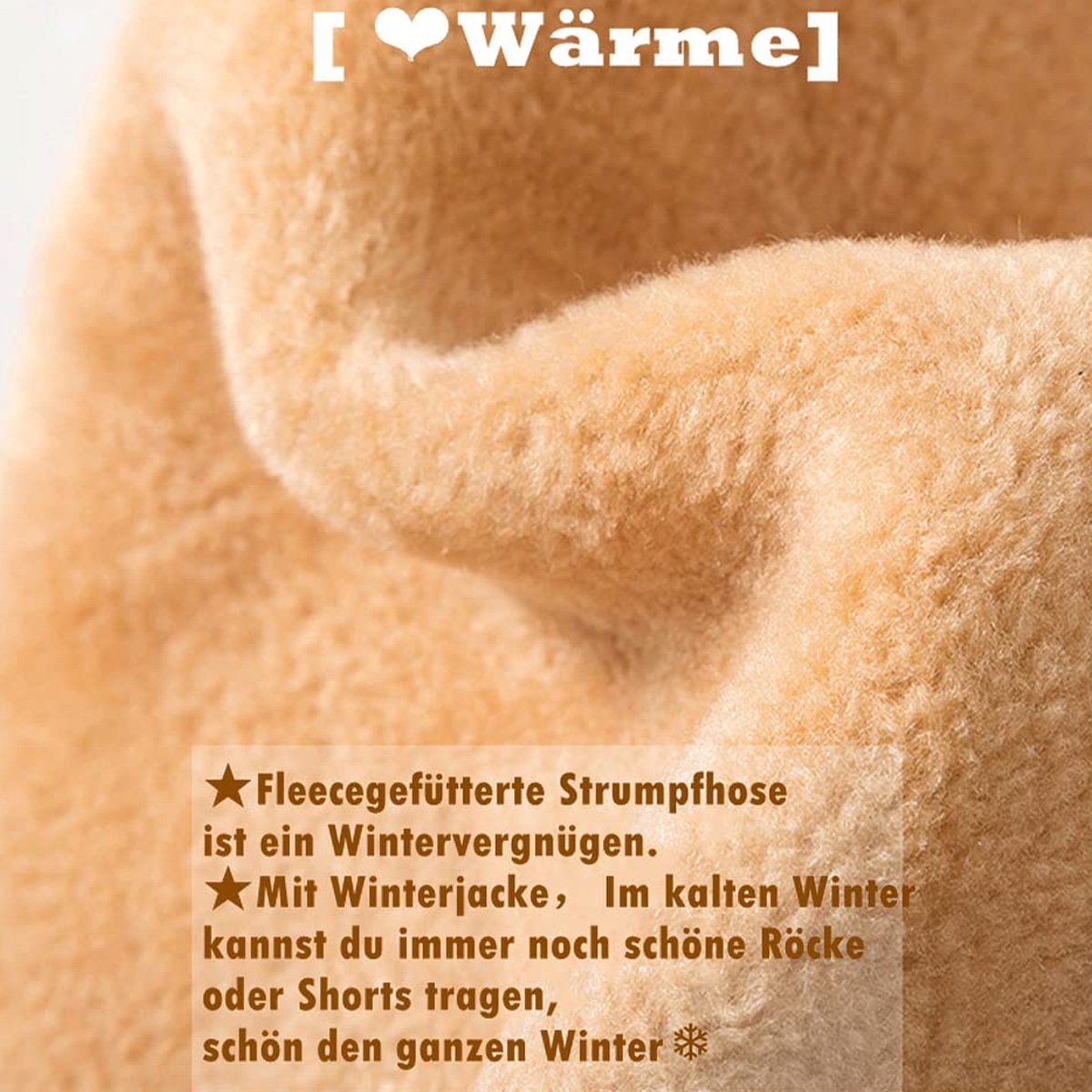 DOPWii Strumpfhose Thermo-Strumpfhose,Thermohose für 40-70 kg Frauen, 200g/300g plus Samt