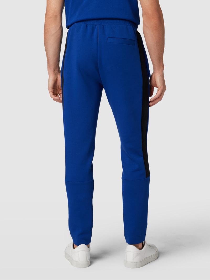 Sweatpants mit Label-Print Modell 'Hadim' in royalblau