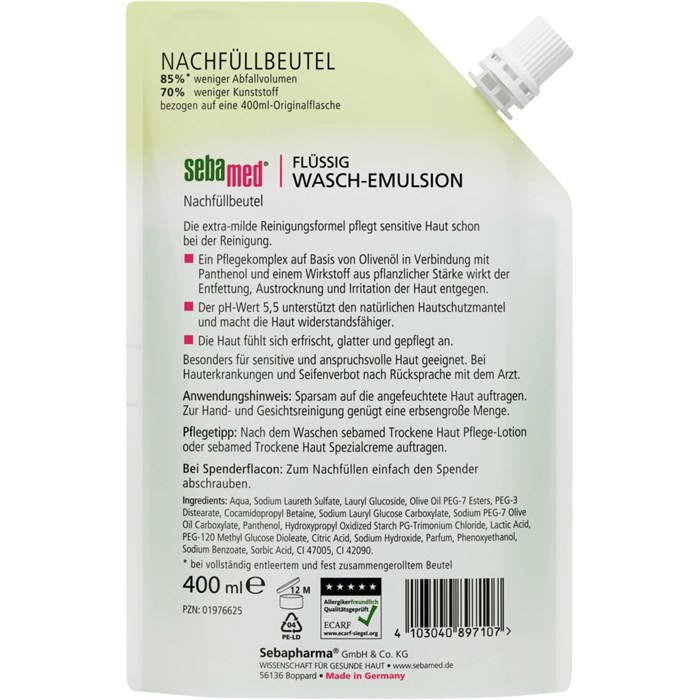 Flüssig Wasch-Emulsion Olive