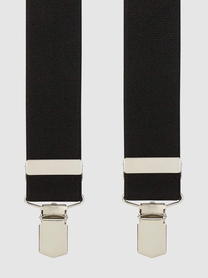 Hosenträger in X-Form in schwarz