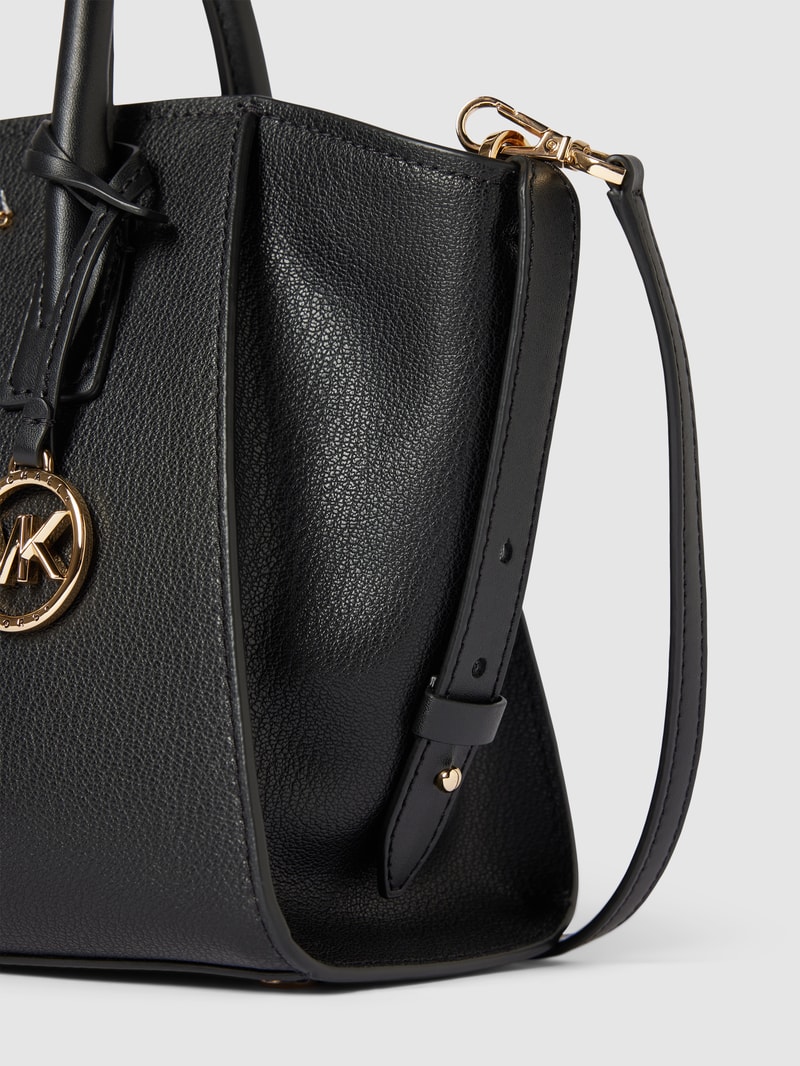 Handtasche mit Logo-Applikation Modell 'AVRIL' in black