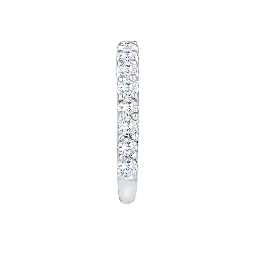 Elli Elli Boucles d'Oreilles Femmes Seule Earcuff avec Cristaux de Zirconium en Argent Boucles d'oreilles