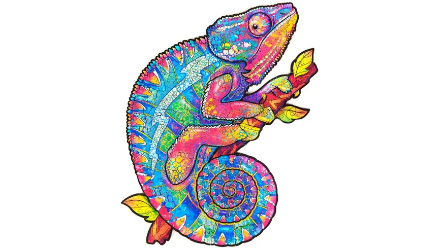 Unidragon Chameleon Selliott 9191115 Holzpuzzle