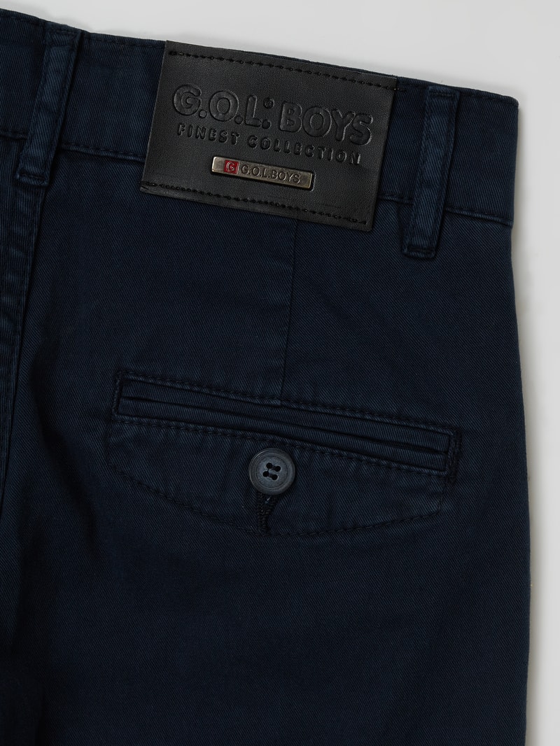 Chino mit Stretch-Anteil in dunkelblau