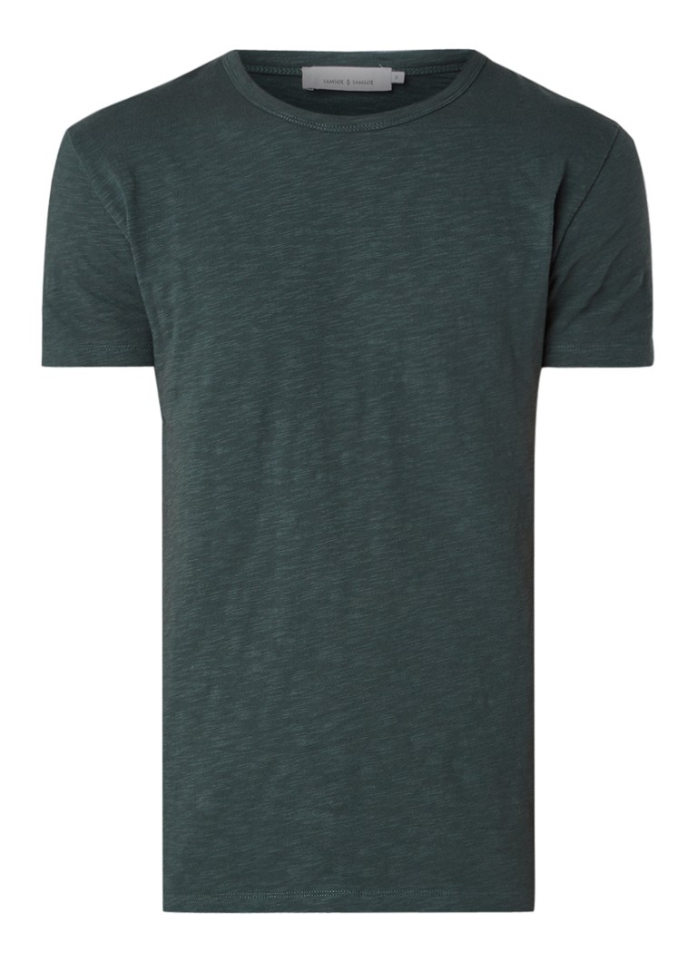 Tricou SAMSØE cu guler rotund și închidere cu nod