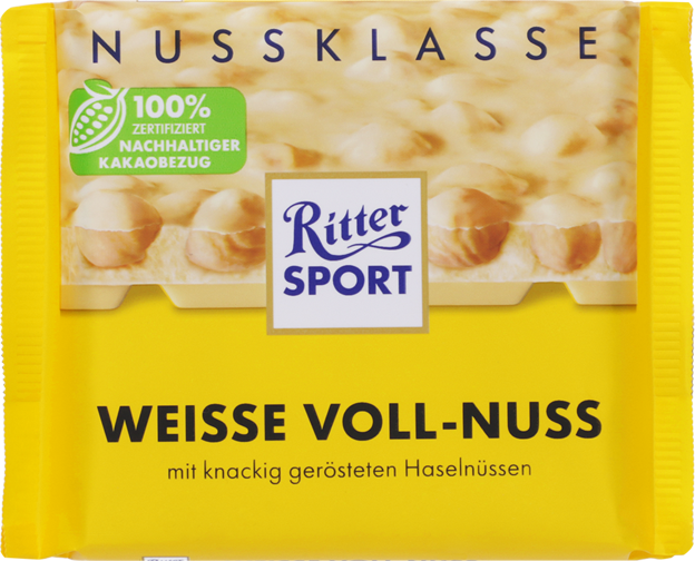 Ritter Sport Nussklasse Weisse Voll-Nuss