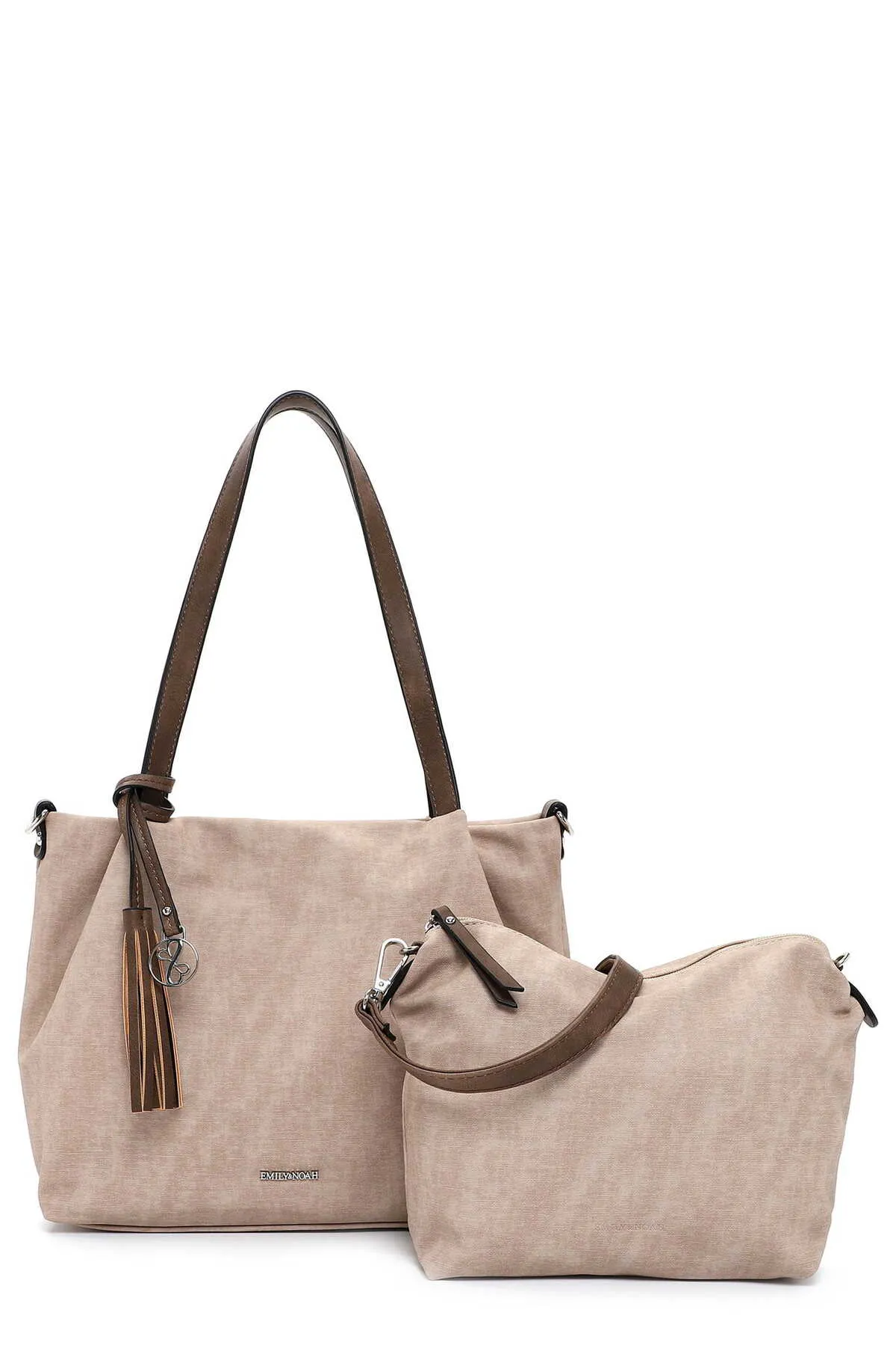 Emily & Noah  Handtasche - Beige - Unifarben