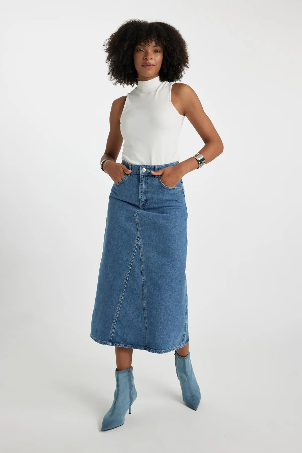 DeFacto  Langer Jeansrock mit langer Passform