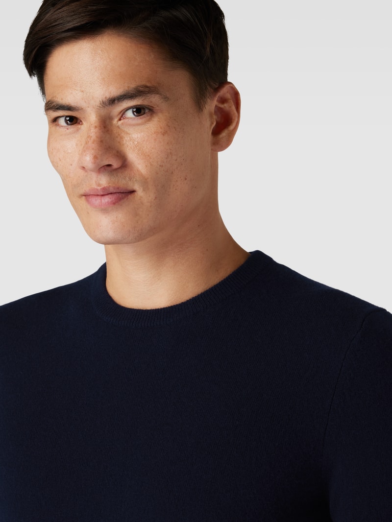 Strickpullover aus Kaschmir Modell 'Cashmono' in marineblau