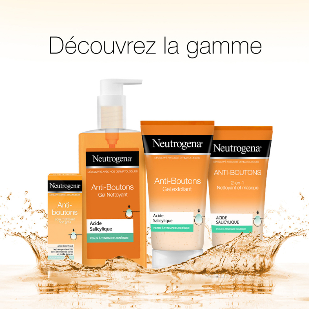 neutrogena Neutrogena Anti-boutons Soin Hydratant non Gras, 1 x 50ml Crème Hydratante