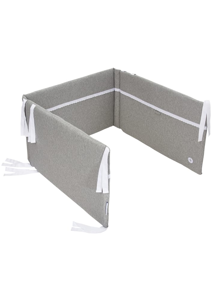 nordic coast company  Nestchen in Grau Spitze (L) 180 cm, (B) 35 cm  günstig kaufen onesize