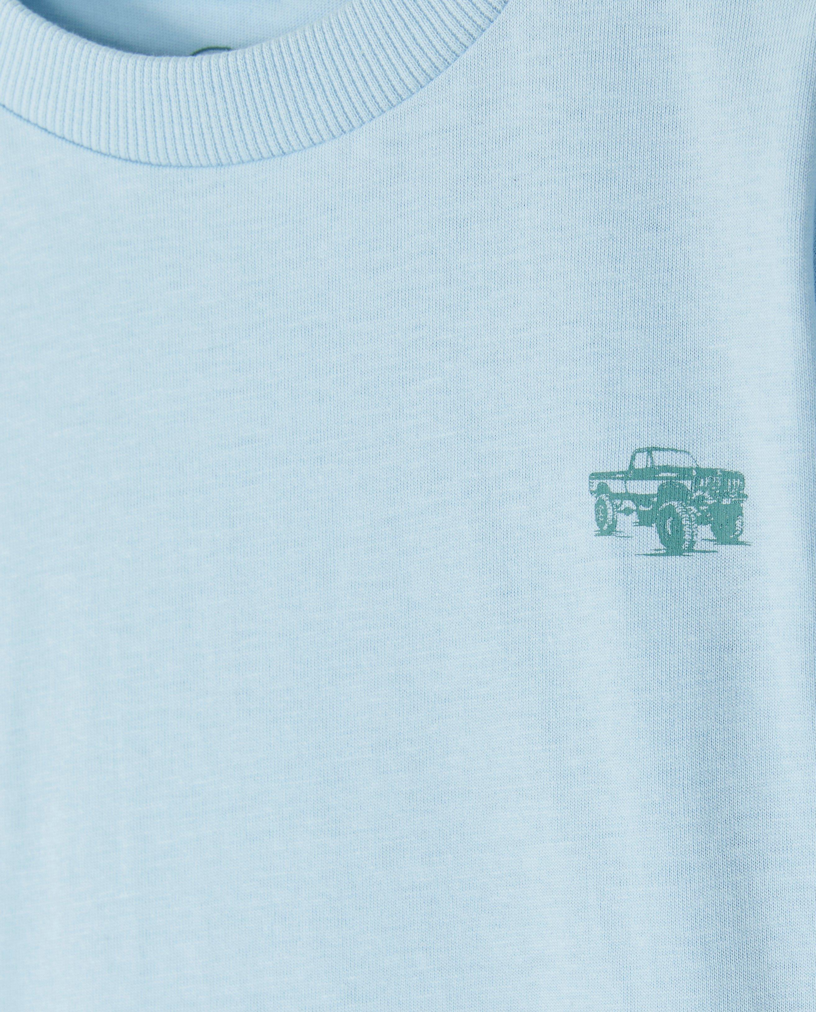 Tricou Besties cu imprimeu albastru pe spate