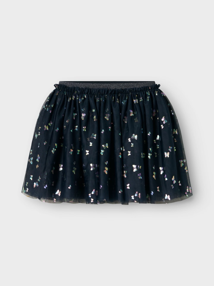 name it Glänzender Tüllrock mit elastischem Bund und Glitzer in Navy günstig kaufen 104