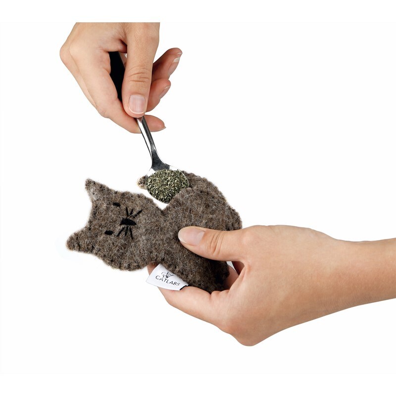 Catlab Baldrian & Catnipspielzeug Catlab S Katzenspielzeug braune Katze mit Katzenminze