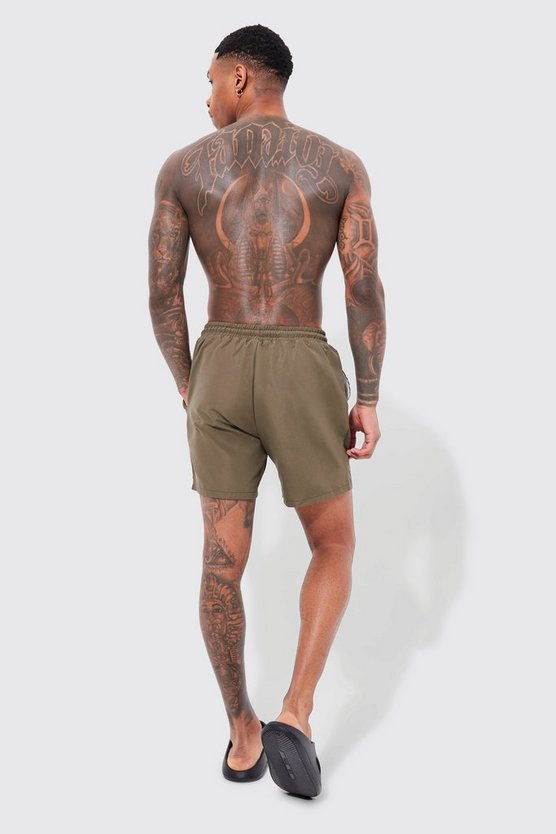 Mittellange Man Signature Badehose
