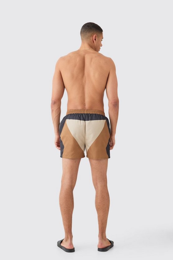 Kurze Colorblock Badehose