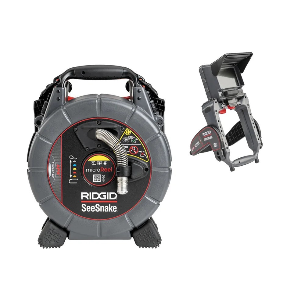 Ridgid 75848 SeeSnake MicroReel APX cu cameră digitală CS6x Versa pentru inspecția tuburilor de diagnosticare TrueSense, 18V 5.0Ah Li-Ion