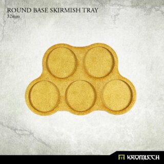 HDF Bases Round Base Skirmish Tray 32mm (5 Sets)