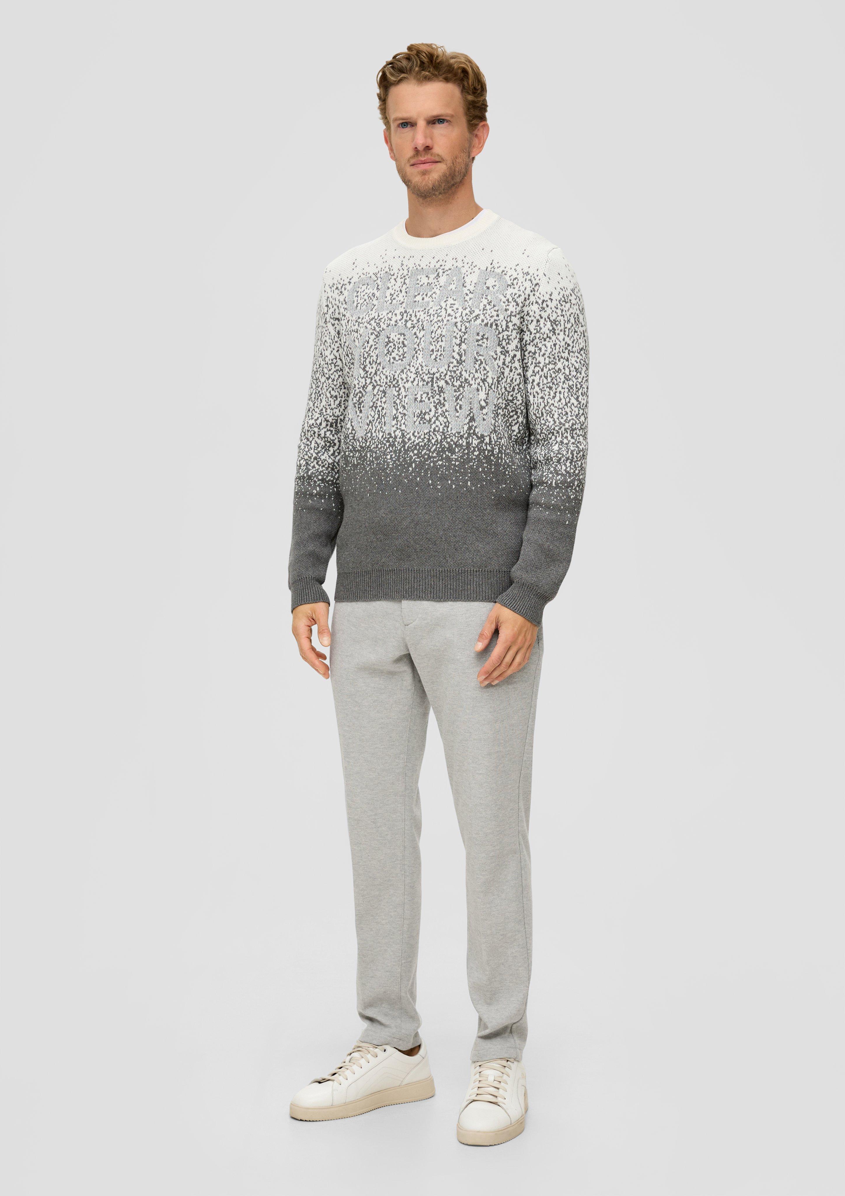 Regular: Stoffhose aus Waffelpiqué  2125810-91W1